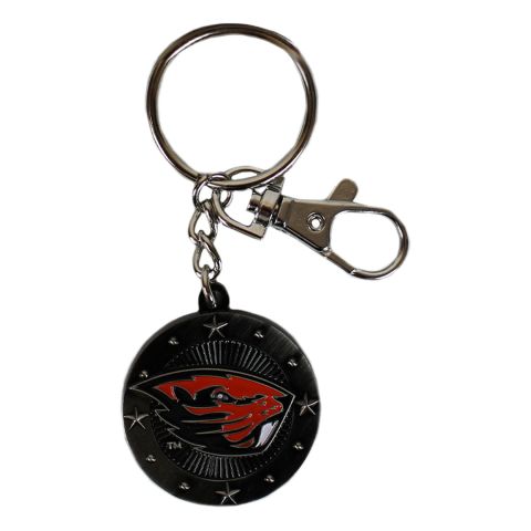 Metal Beaver Impact Keychain