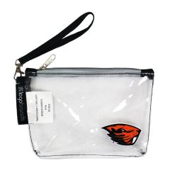 Clear Wristlet with Beaver