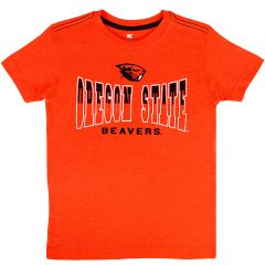Youth Orange Oregon State Tee with Beavers