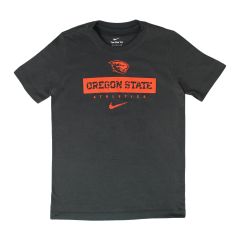 Youth Nike Grey Team Issue Oregon State Tee