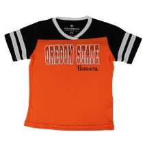 Youth Girls Orange Jeweled Oregon State Beavers Tee