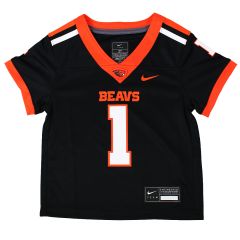 Toddler Nike Black and Orange Beavs Football Jersey