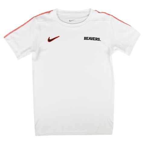 Youth Nike White Beavers Coach Tee