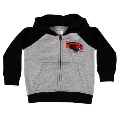 Infant and Toddler Champion Grey and Black Full-Zip Beaver Hoodie