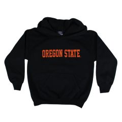 Youth Black Oregon State Pullover Hoodie