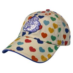 Youth Pastel Heart Print Benny Hat