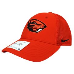 Youth Orange Beaver Swoosh Flex Mesh Back Hat