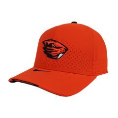 Youth Orange Nike Fitted Hat with Oregon State and Beaver