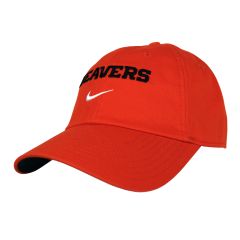 Youth Nike Orange Adjustable Cap with Beavers