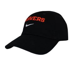 Youth Nike Black Adjustable Cap with Beavers