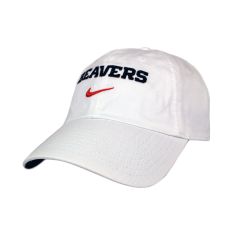 Youth Nike White Adjustable Cap with Beavers