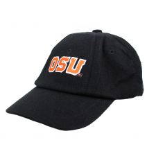 Infant Black Baseball Cap with OSU