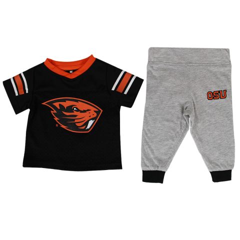 Infant Black and Grey Perforated Football Set