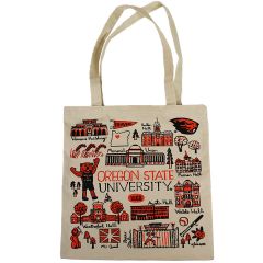 Oregon State Collage Tote Bag