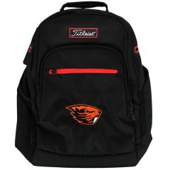 Black Titleist Player's Backpack with Beaver