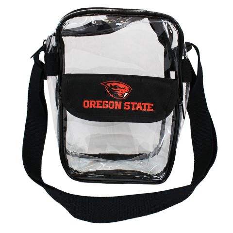 Black Clear Crossbody Stadium Bag