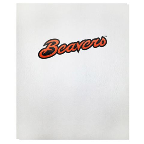 White Portfolio with Script Beavers