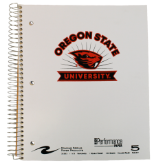 5 Subject Oregon State University Spiral Notebook