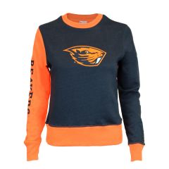 Women's Champion Black and Orange Beaver Sweatshirt