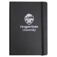 Matte Black Oregon State Debossed University Crest Journal