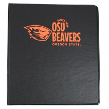 Black OSU Beavers One Inch Binder