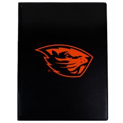 Black Vinyl Beaver Padfolio