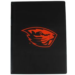 Black Vinyl Padfolio with Beaver