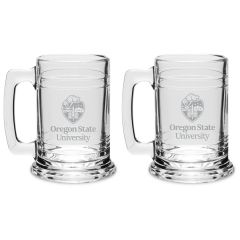 Campus Crystal Colonial Tankard with Oregon State University Crest