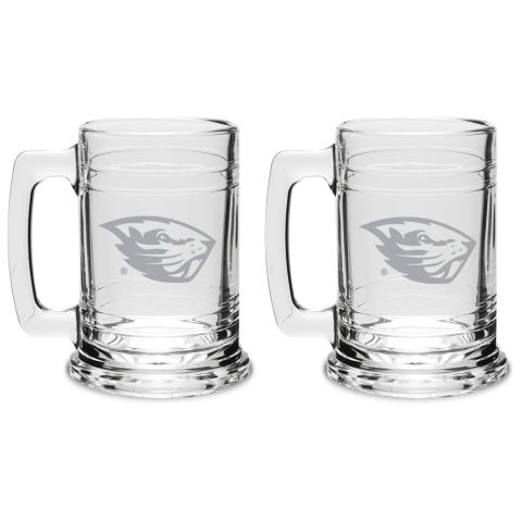 Campus Crystal Colonial Tankard with Beaver