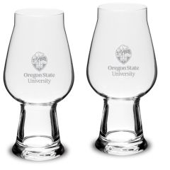 Campus Crystal Luigi Bormioli IPA Glass with Oregon State University Crest
