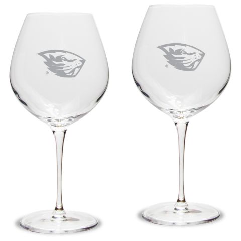 Campus Crystal Luigi Bormioli Wine Glass with Beaver