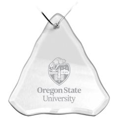Campus Crystal Tree Ornament with Oregon State University Crest