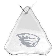 Campus Crystal Tree Ornament with Beaver