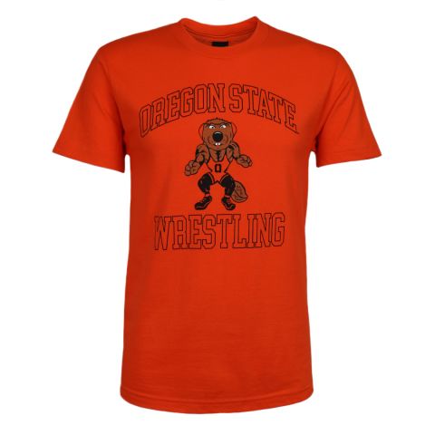 Unisex Orange Oregon State Wrestling Benny Tee