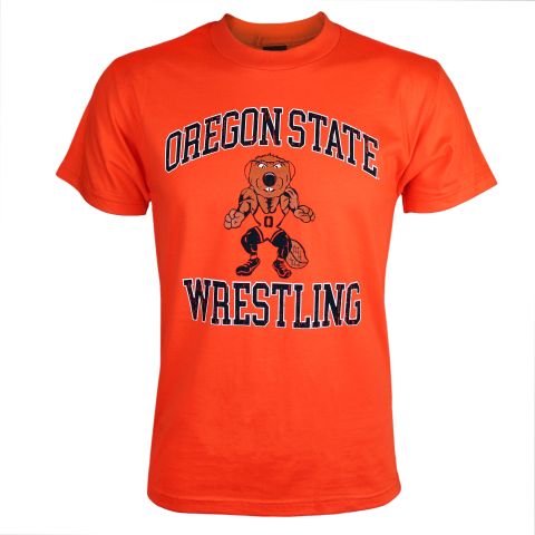 Unisex Orange Oregon State Wrestling Benny Tee