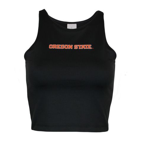 Women's Black Oregon State Athletic Tank
