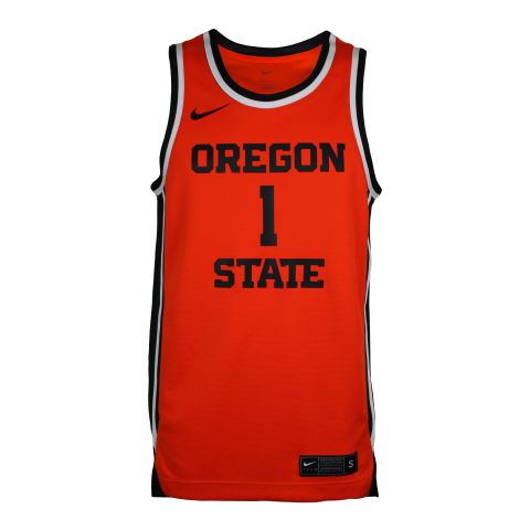 Men's Nike Orange Oregon State Replica Basketball Jersey
