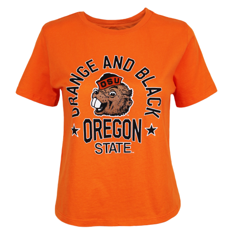Women's Orange Oregon State Benny Tee