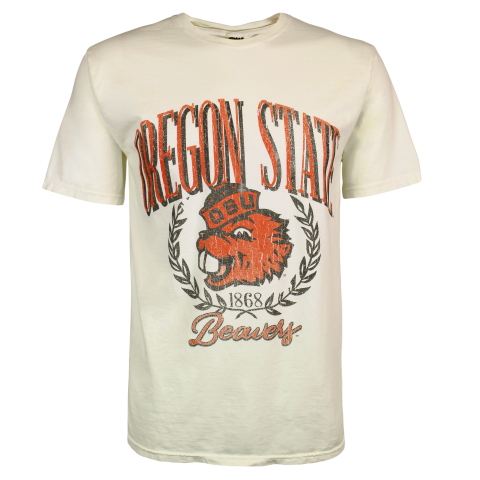 Men's Ivory Tee with Oregon State Beavers