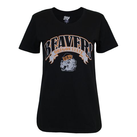 Women's Black Scoop Neck Benny Tee