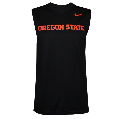 Men's Nike Black Oregon State Sleeveless Tee