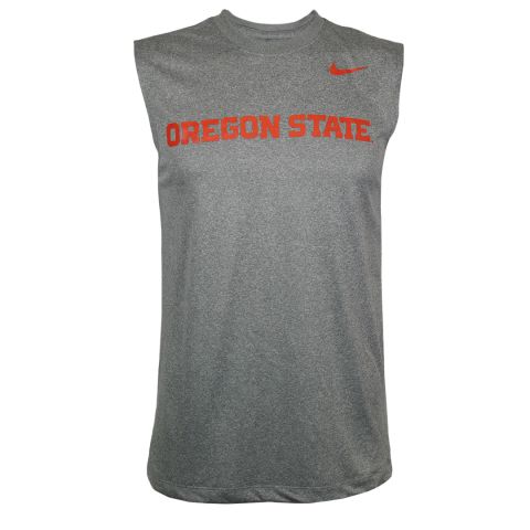 Men's Nike Grey Oregon State Sleeveless Tee