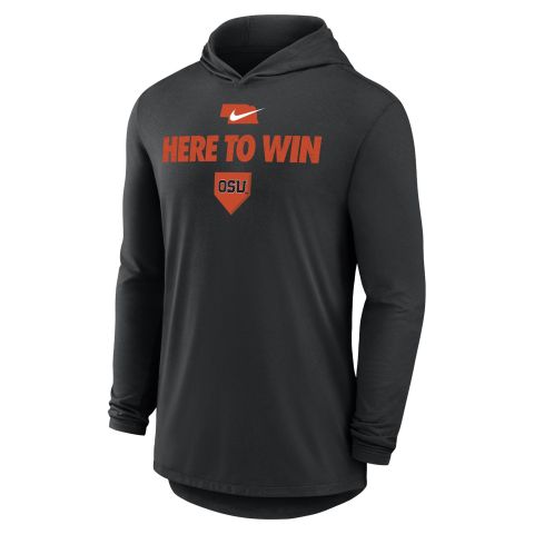 Men's Nike Here To Win Hoodie Tee with Beaver