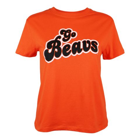Women's Orange Bubble Go Beavs Tee
