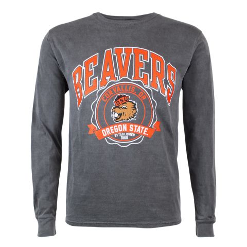 Men's Grey Ringspun Beavers Tee with Benny