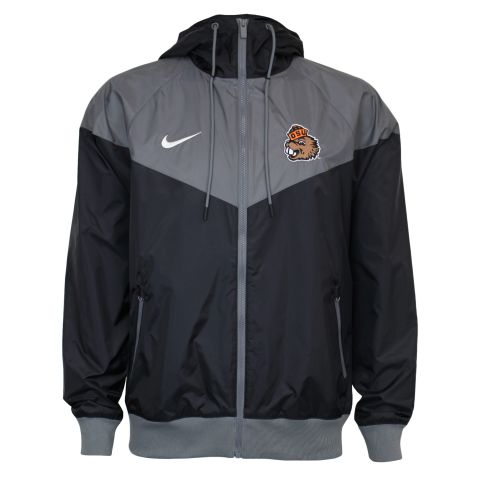 Men's Nike Black and Grey Windrunner Benny Jacket