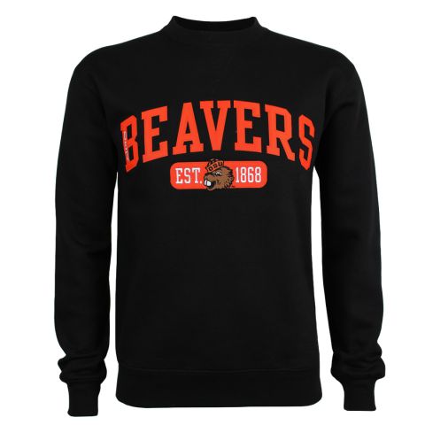 Men's Black Beavers Crew with Benny