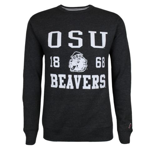 Men's Charcoal OSU Beavers Crew with Benny