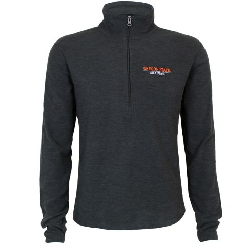 Men's Dark Grey Oregon State Grandpa Half-Zip