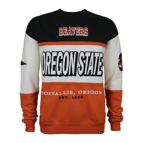 Men's Oregon State Color Block Crew with Benny